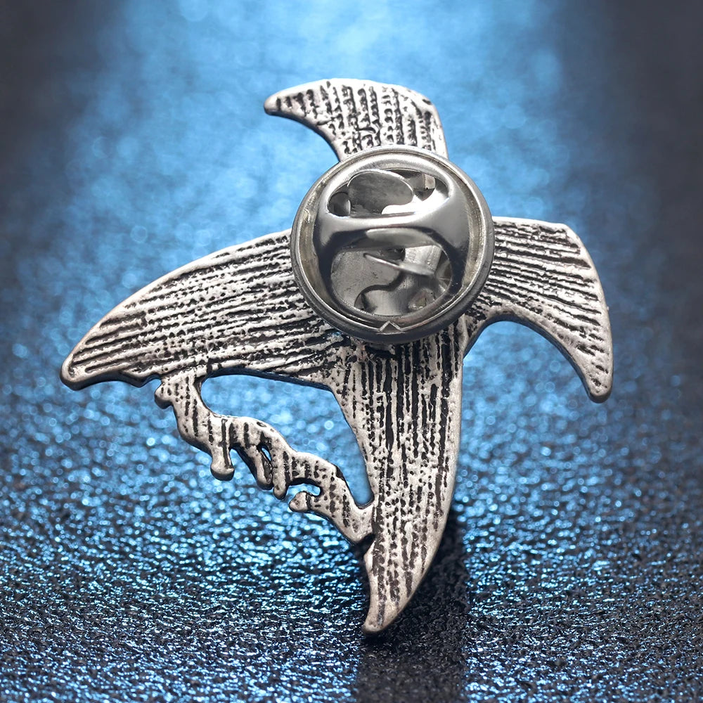 Norse Viking Odin's Ravens Pendant Brooch Pin Viking Nordic Talisman Lucky Jewelry