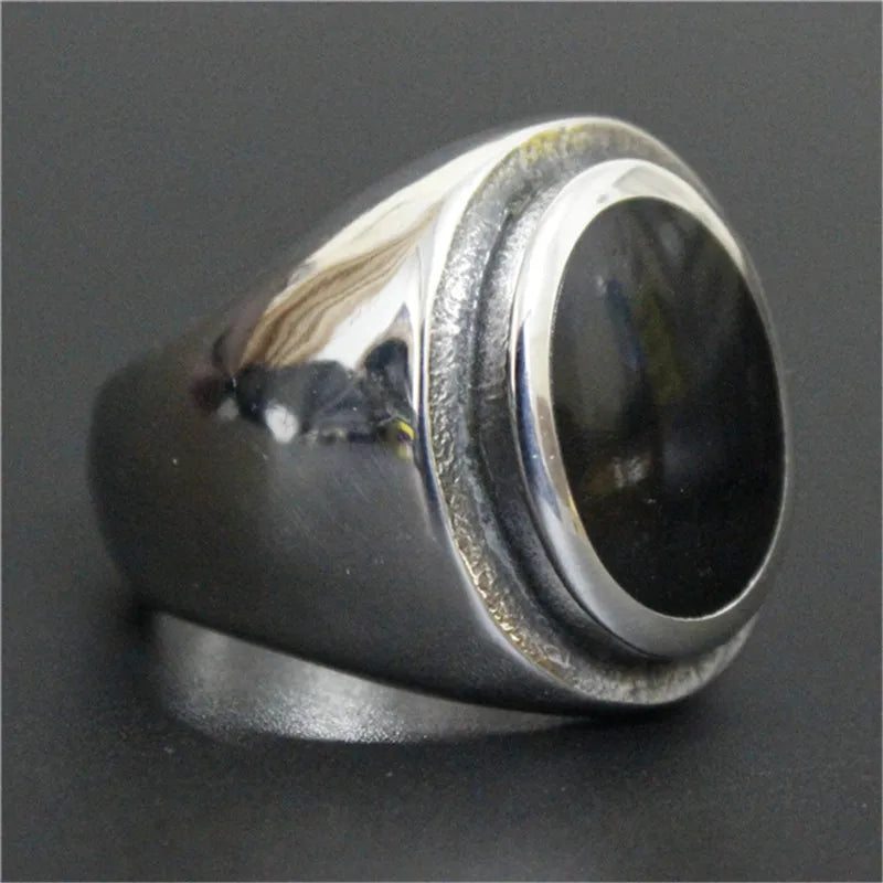 Man Ring 316L Stainless Steel Polishing Biker Style Ring