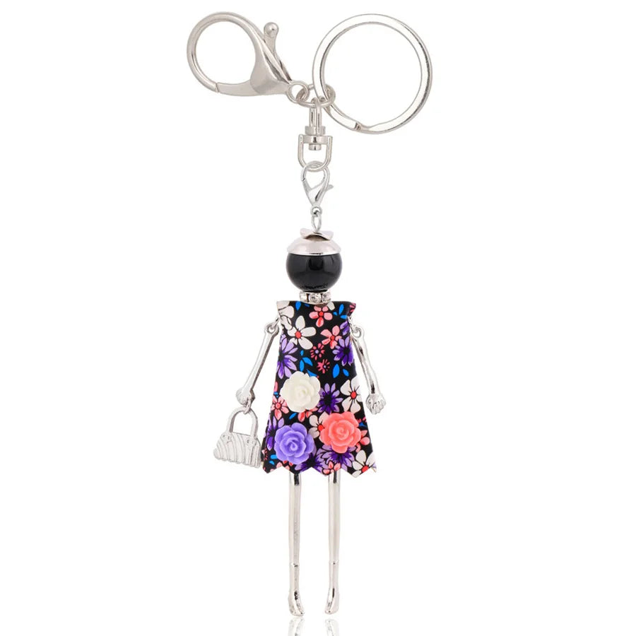 Women Keychain for Lady 2022 New Statement Charm Metal Key Chain Jewelry Cute Gift Female Bag Pendant Trendy Key Ring Wholesale KE 2021
