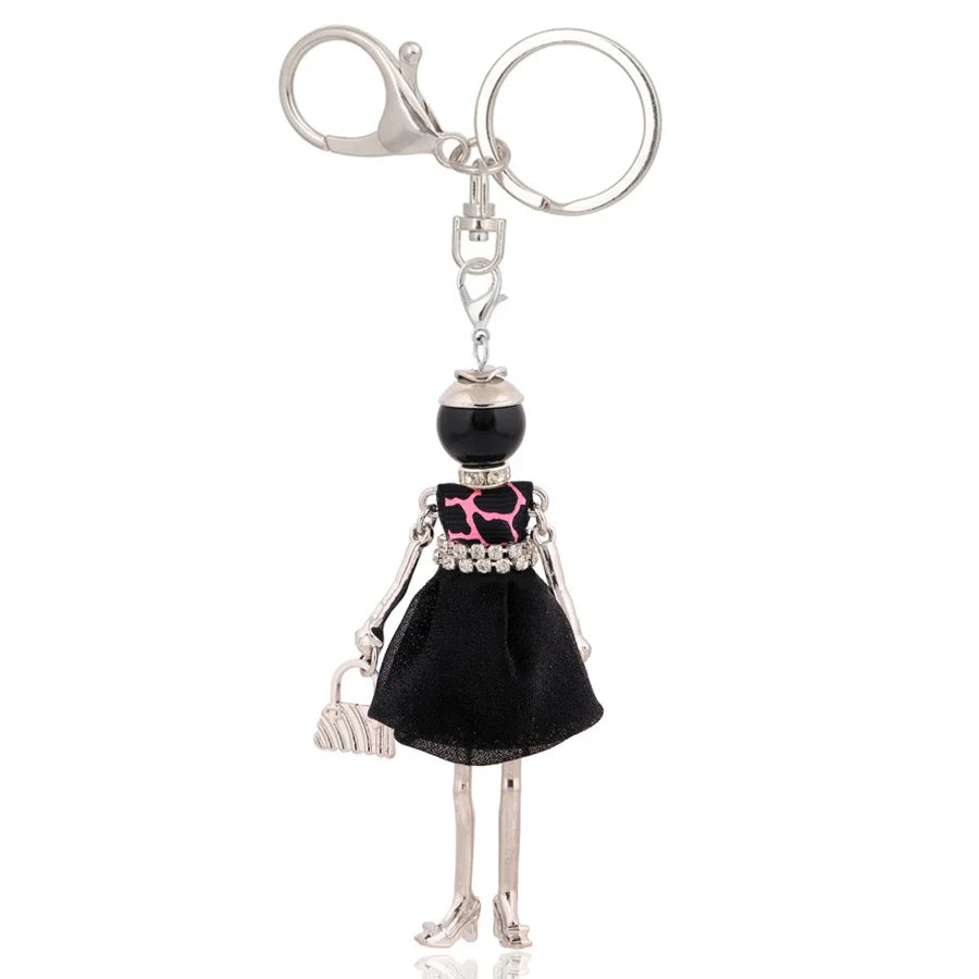 Women Keychain for Lady 2022 New Statement Charm Metal Key Chain Jewelry Cute Gift Female Bag Pendant Trendy Key Ring Wholesale KE 2017