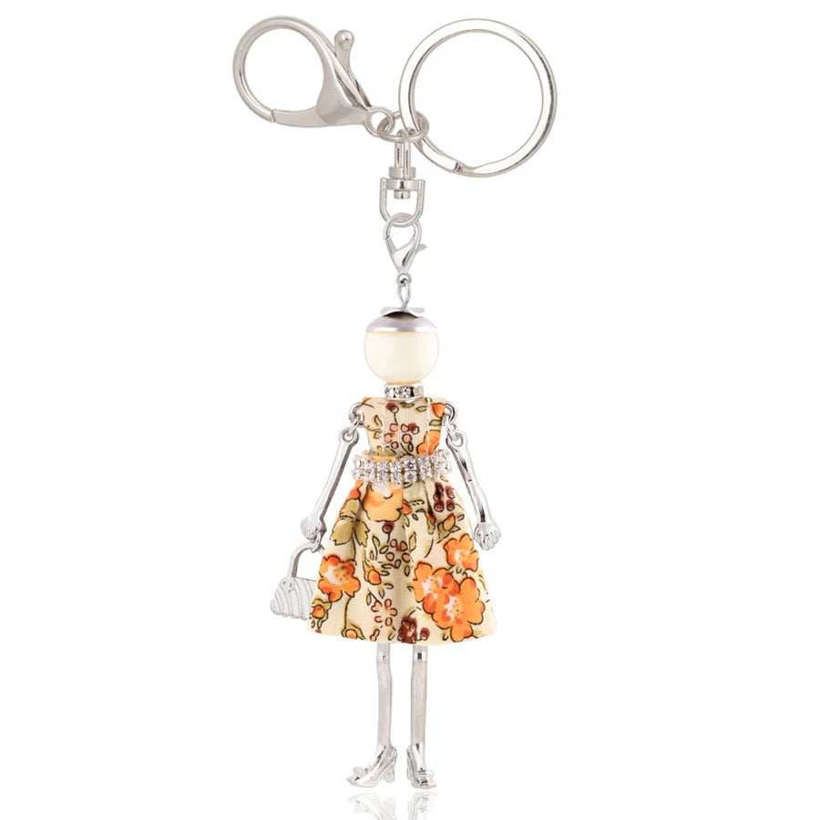 Women Keychain for Lady 2022 New Statement Charm Metal Key Chain Jewelry Cute Gift Female Bag Pendant Trendy Key Ring Wholesale KE 2050