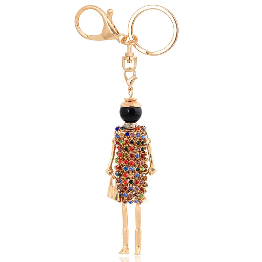 Women Keychain for Lady 2022 New Statement Charm Metal Key Chain Jewelry Cute Gift Female Bag Pendant Trendy Key Ring Wholesale KE 2047