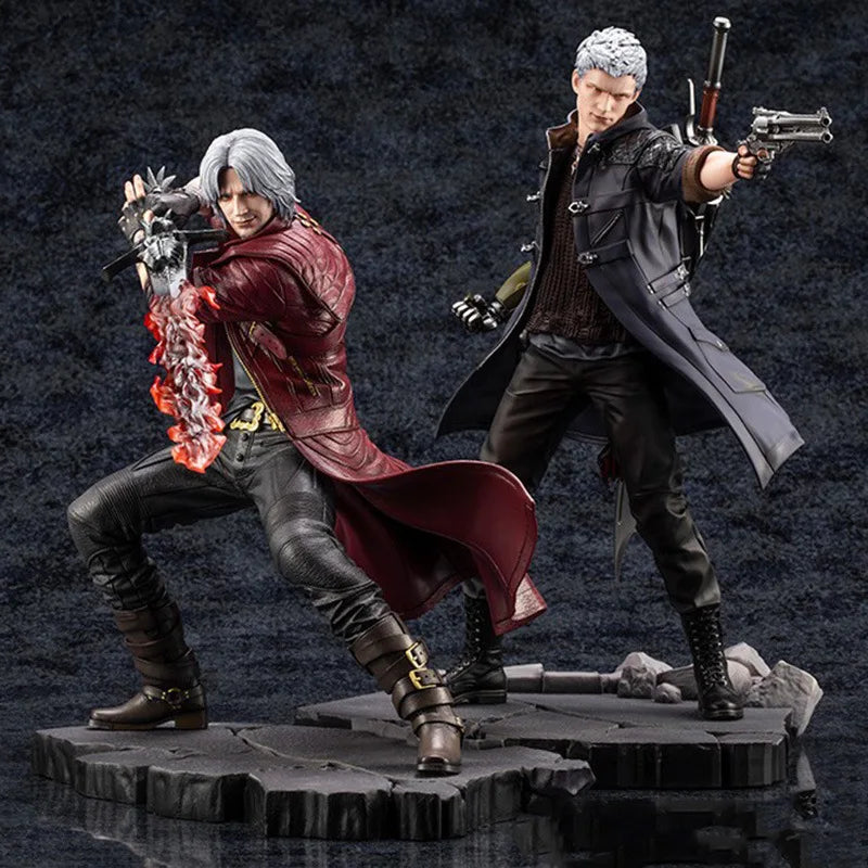 28cm Devil DANTE May Cry NERO Statue Action Figure PVC Model Collection Toy For Friend Gifts