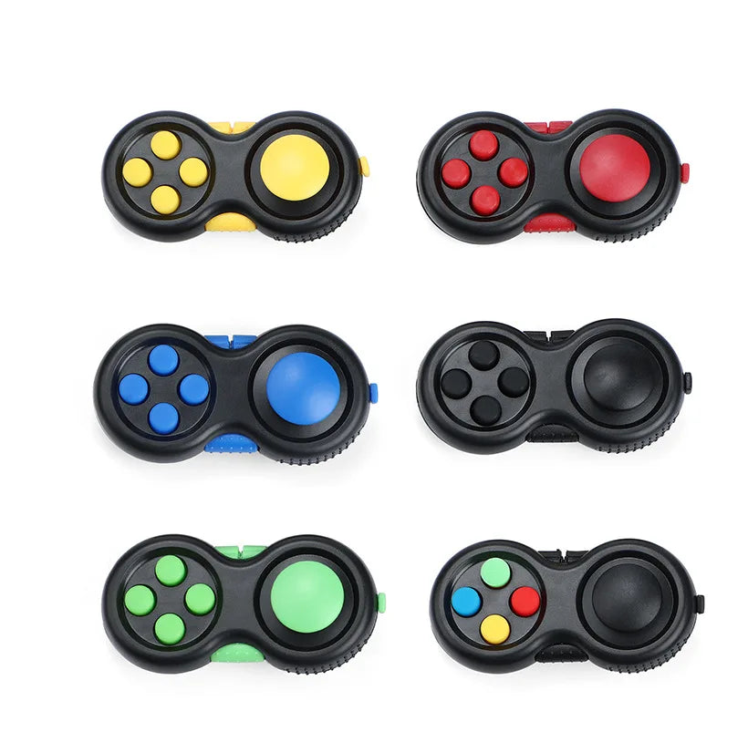 New Premium Quality Fidget Controller Pad Game Focus Toy Smooth ABS Plastic Stress Relief Squeeze Fun Hand Hot Interactive Gift