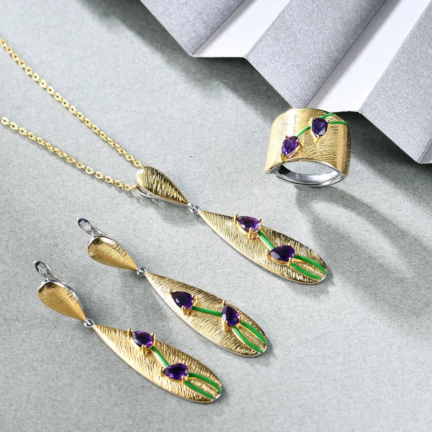 Gem's Beauty 925 Sterling Silver Earrings Woman Fashion Jewelry High Quality Handmade Original Enamel Gold PlateFine Jewelry