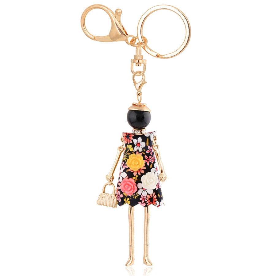 Women Keychain for Lady 2022 New Statement Charm Metal Key Chain Jewelry Cute Gift Female Bag Pendant Trendy Key Ring Wholesale KE 2025