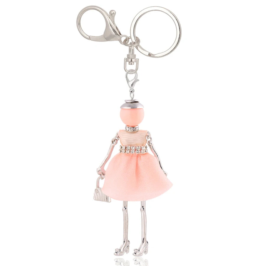 Women Keychain for Lady 2022 New Statement Charm Metal Key Chain Jewelry Cute Gift Female Bag Pendant Trendy Key Ring Wholesale KE 2028