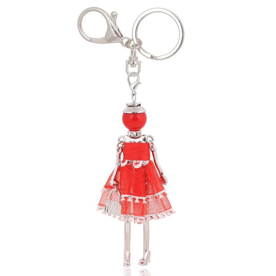 Women Keychain for Lady 2022 New Statement Charm Metal Key Chain Jewelry Cute Gift Female Bag Pendant Trendy Key Ring Wholesale KE 2033