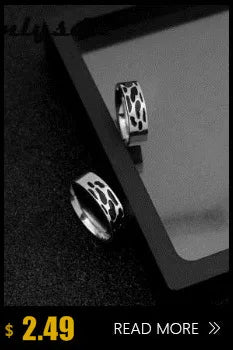 Onlysda Viking Gothic Stainless Steel Geometry Ring Men Wedding Rings Womens Band  Jewelry Gift