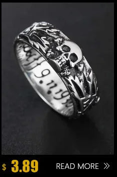 Onlysda Viking Gothic Stainless Steel Geometry Ring Men Wedding Rings Womens Band  Jewelry Gift