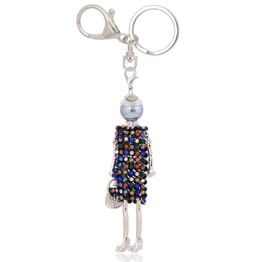 Women Keychain for Lady 2022 New Statement Charm Metal Key Chain Jewelry Cute Gift Female Bag Pendant Trendy Key Ring Wholesale KE 2012