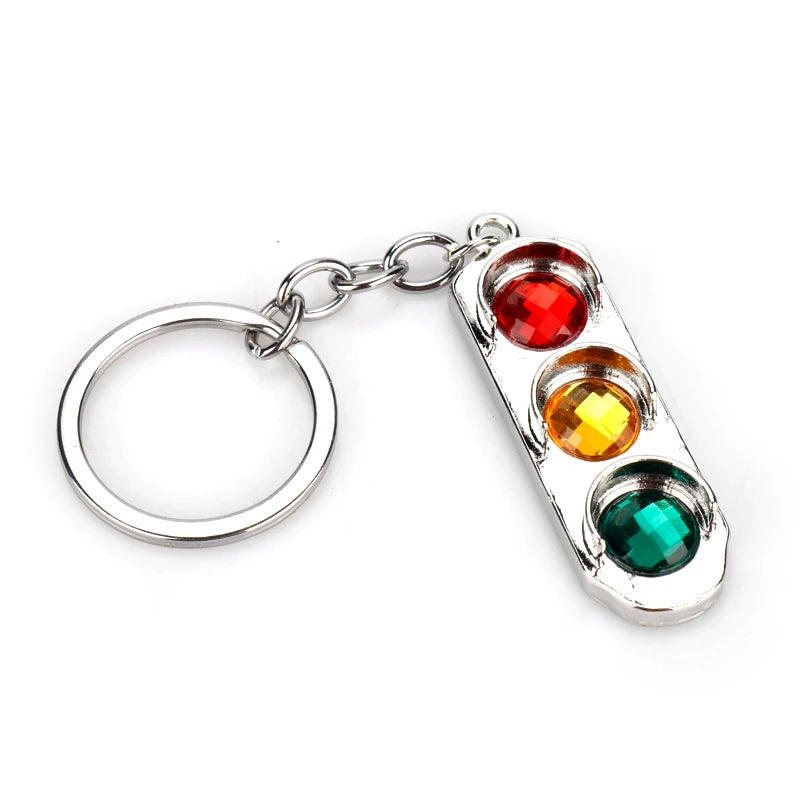 Traffic Light Keychain Metal Key Accessories Gift 1 CN