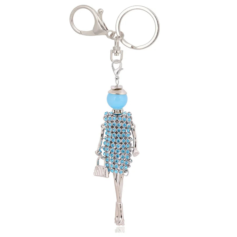 Women Keychain for Lady 2022 New Statement Charm Metal Key Chain Jewelry Cute Gift Female Bag Pendant Trendy Key Ring Wholesale KE 2009