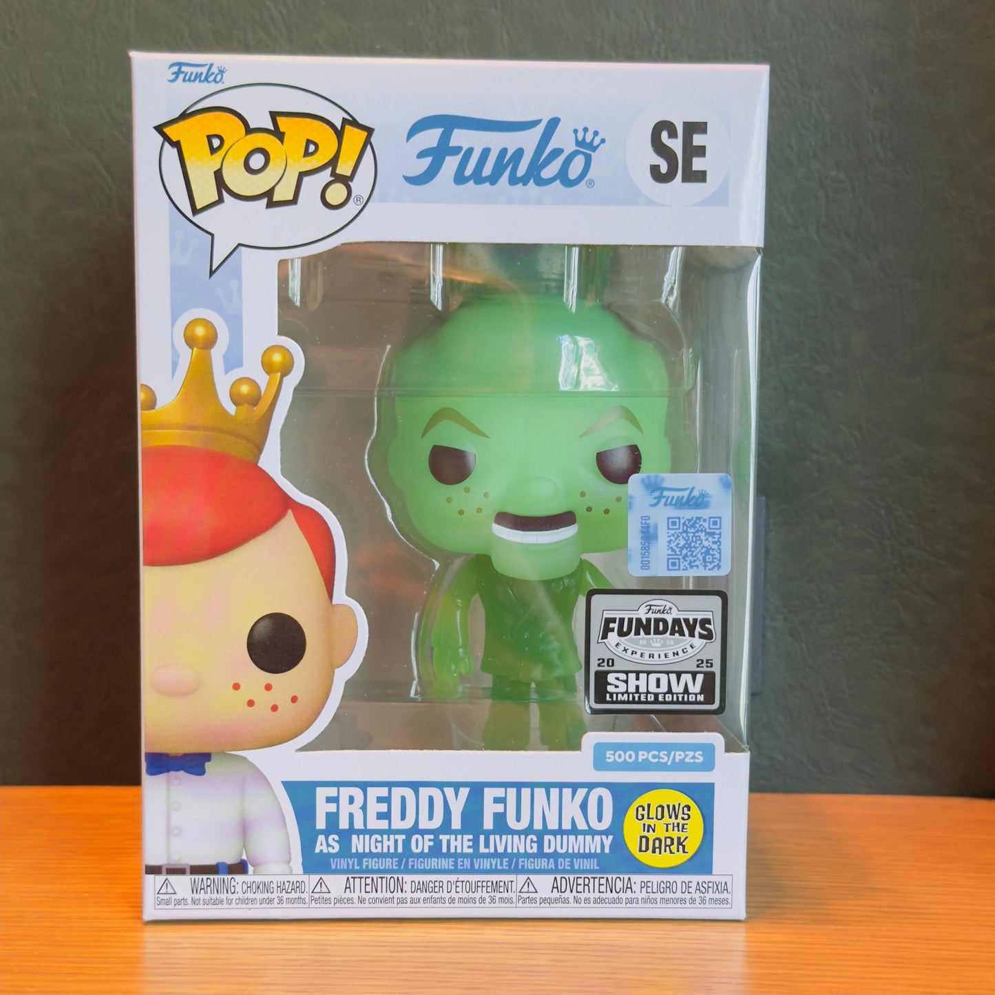 Funko Fundays Experience 2025: Pop! Originals R.L. STINE Freddy Funko as Night of the Living Dummy (Glow in the Dark) LE500