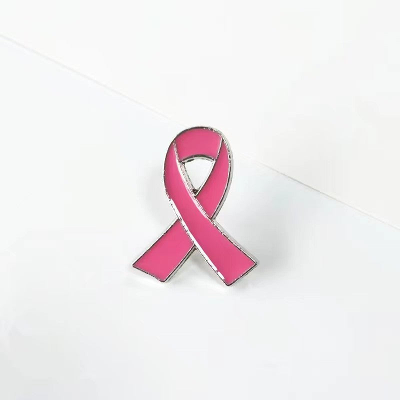 Alloy dripping oil love red ribbon logo brooch AIDS badges HIV International symbol public welfare activities Rose Red