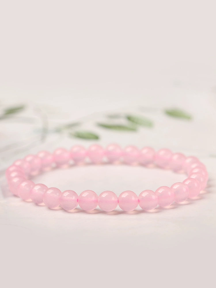 Ins Small Particles Single Circle Color Agate Chalcedony Bracelet