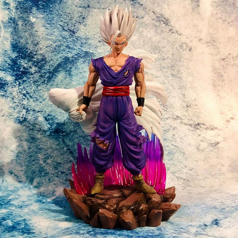 GK Dragon Ball Super White God Beast Cloak Son Gohan Hand-Made Theater Version Model Decoration Superstar Shaped Doll