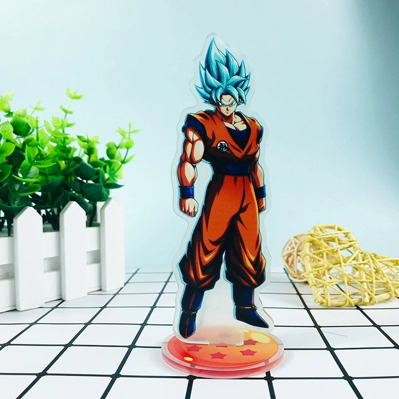 Anime Peripheral Standee Dragon Ball Sun Wukong Ya Wood Tea Destroyer Friza Double-Sided Acrylic Decoration Table Height about 15cm 1 (protective film on both sides)