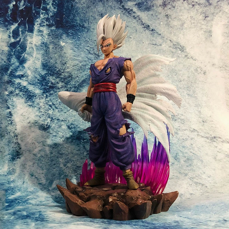 GK Dragon Ball Super White God Beast Cloak Son Gohan Hand-Made Theater Version Model Decoration Superstar Shaped Doll