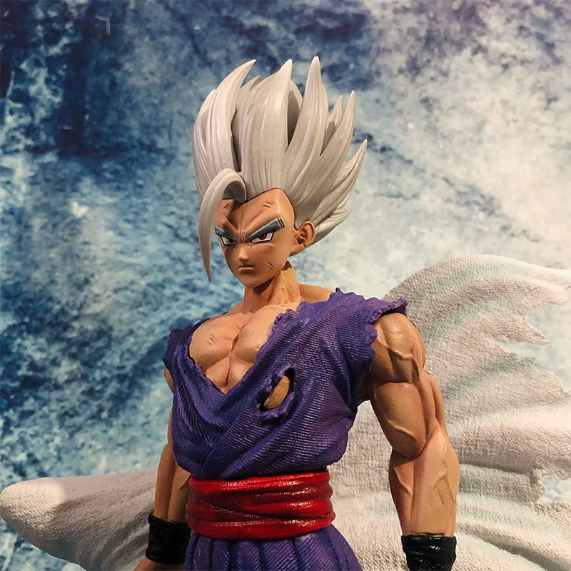 GK Dragon Ball Super White God Beast Cloak Son Gohan Hand-Made Theater Version Model Decoration Superstar Shaped Doll