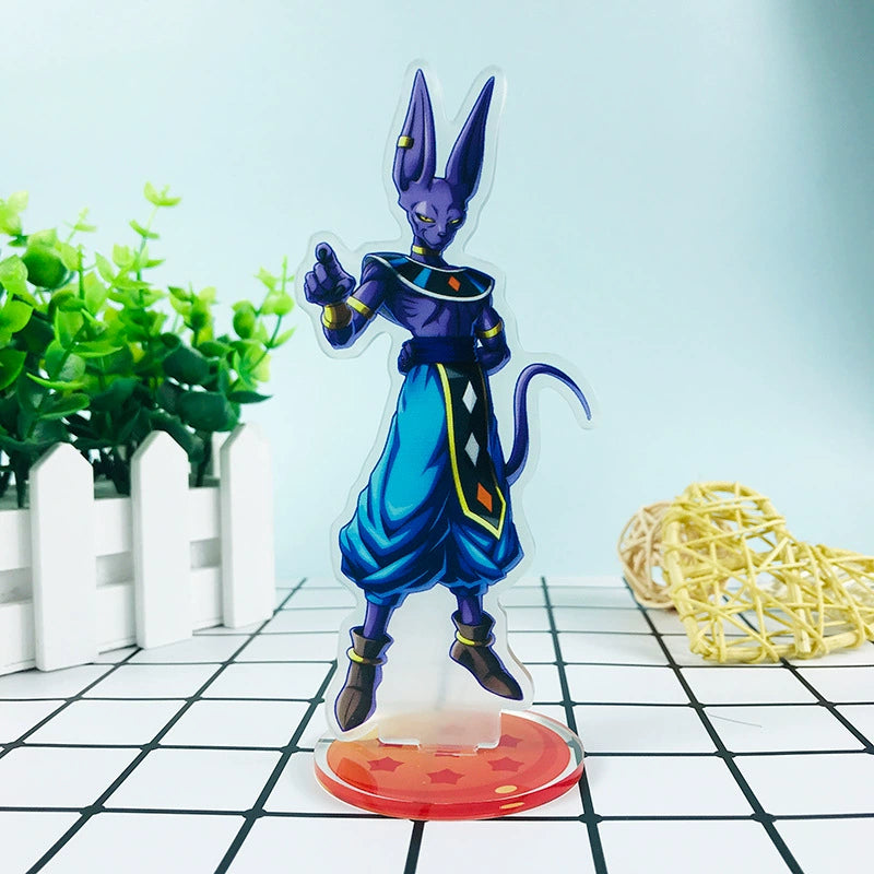 Anime Peripheral Standee Dragon Ball Sun Wukong Ya Wood Tea Destroyer Friza Double-Sided Acrylic Decoration Table Height about 15cm 13 (protective film on both sides)