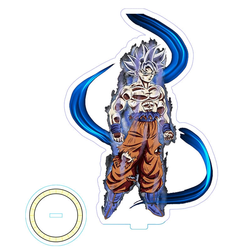 Anime Peripheral Standee Dragon Ball Sun Wukong Ya Wood Tea Destroyer Friza Double-Sided Acrylic Decoration Table Height about 15cm 5 pieces