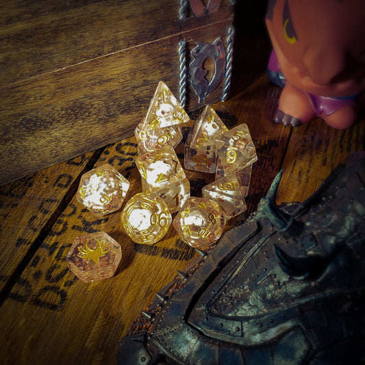 Swashbuckler - 14 Piece DnD Dice Set | Acrylic RPG Gaming Dice