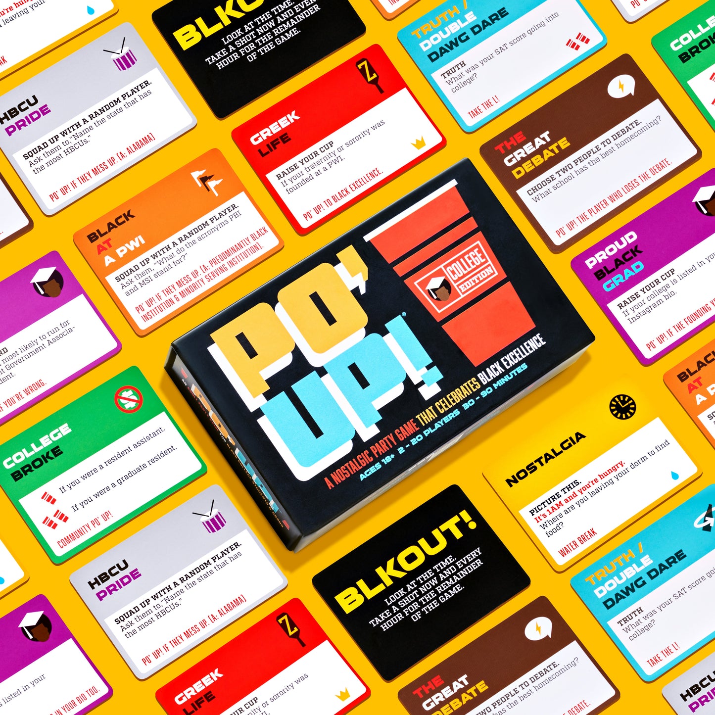 PO' UP! Card Game: College Edition