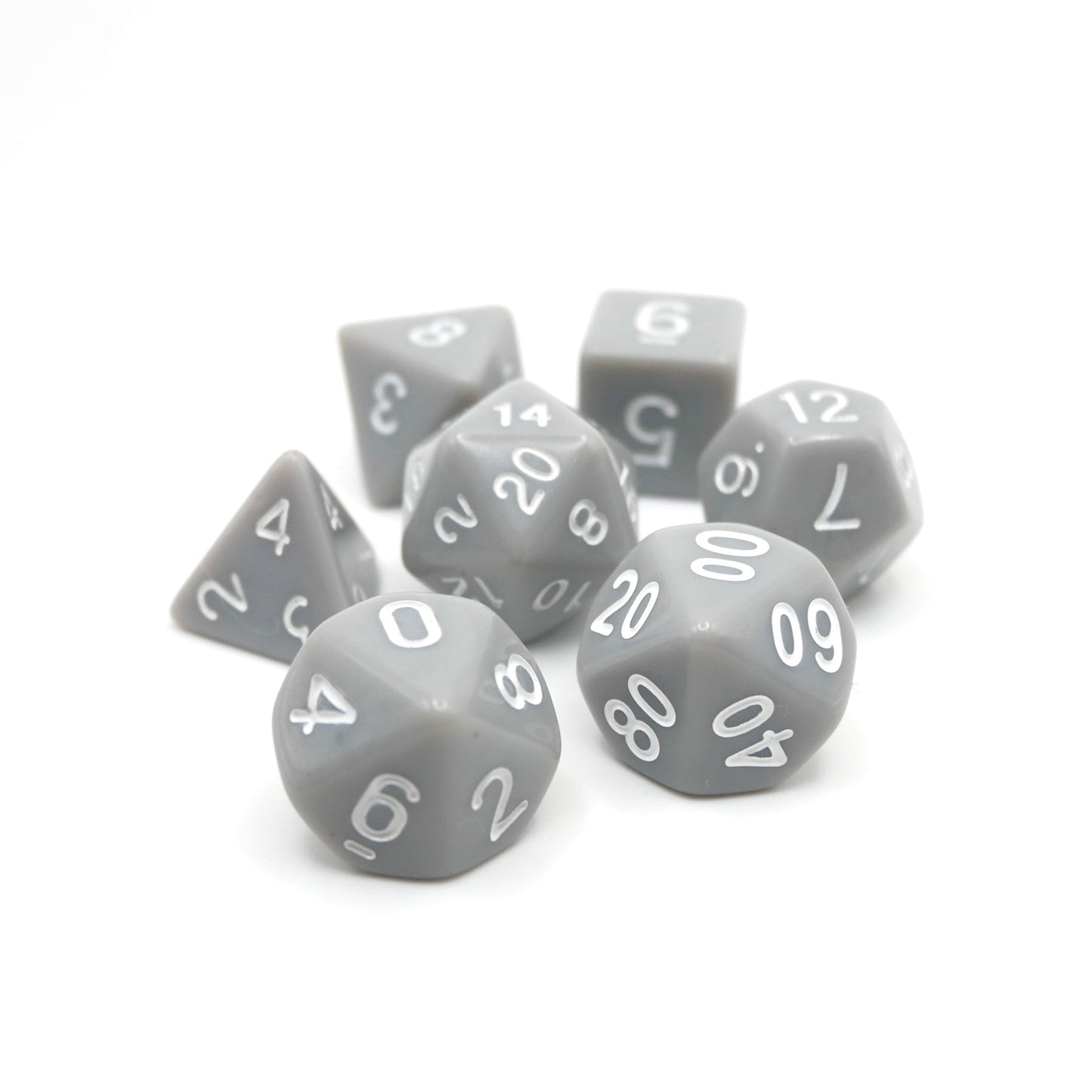 Quietus - 7 Piece DnD Dice Set | Acrylic RPG Gaming Dice