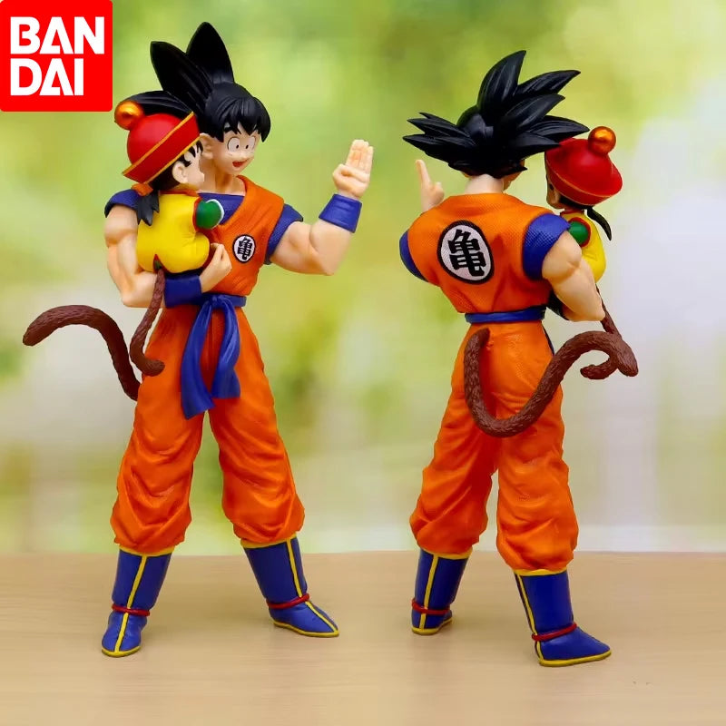 Anime Dragon Ball Son Goku with Gohan Figure Son Goku Figurine 30cm Pvc Action Figures Collection Model Toys for Children Gifts