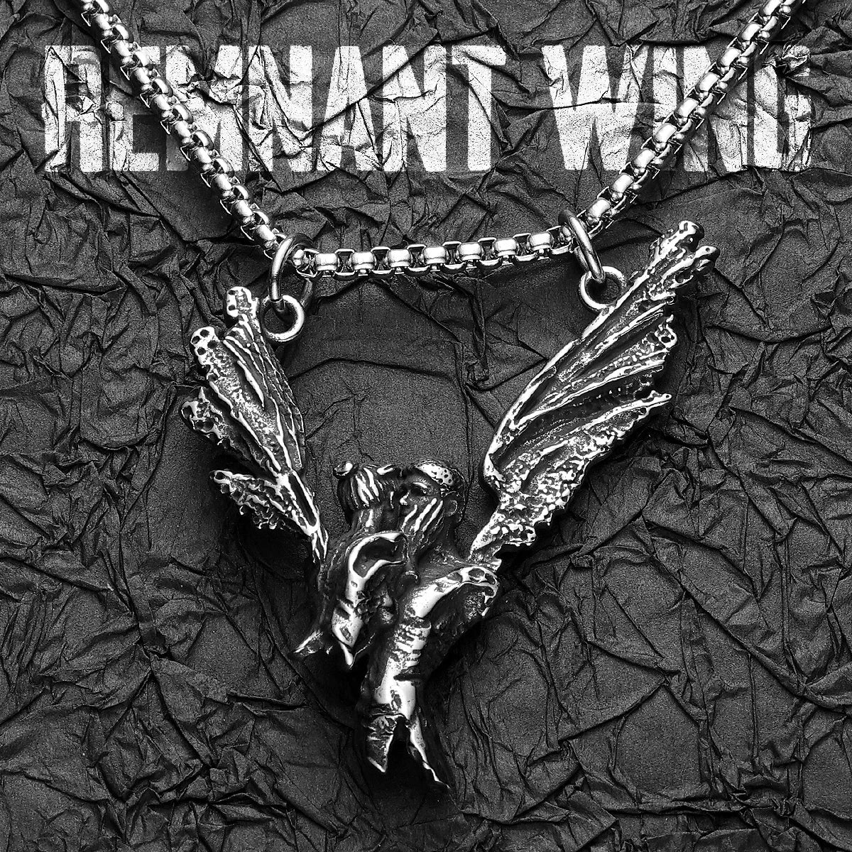 Aesthetic Couple Kiss Wing Stainless Steel Necklaces Pendant Chain Punk Rock Vintage For Lover Men Women Jewelry Gifts Wholesale