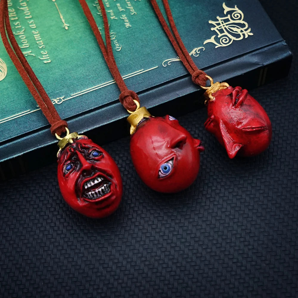 1997 Berserk Necklace for Men Behelit Griffith Egg Of King Metal Necklaces Anime Jewelry Pendant Chains Choker Collares Charm