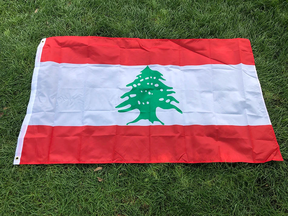 Republic of Lebanon Lubnan flag Indoor Outdoor 90*150cm Hanging polyester flag