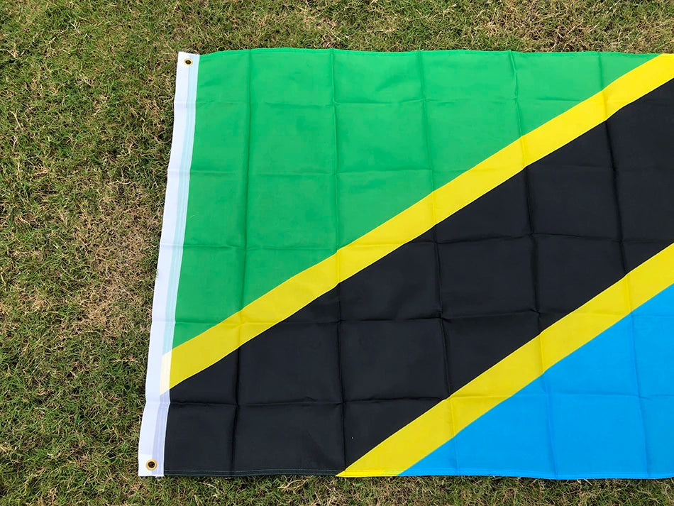 SKY FLAG Tanzania flag 90*150cm polyester Hanging Tanzania National flag Banner for decorate