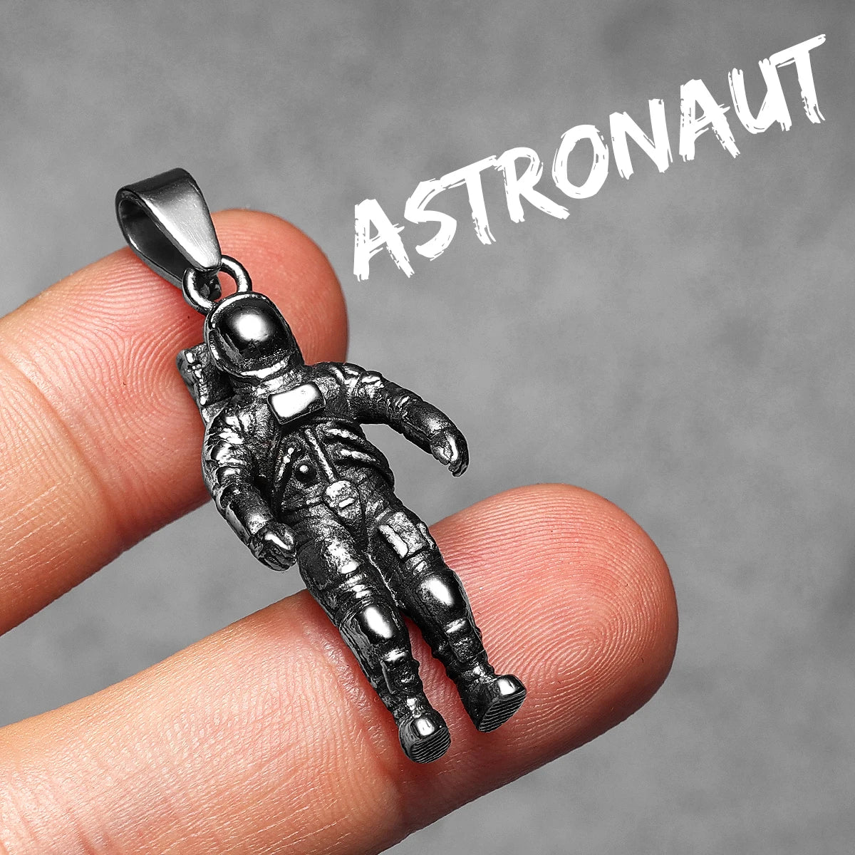Astronaut Spaceman Stainless Steel Man Necklaces Pendant Chain Retro Punk Women Fashion Jewelry Gifts Wholesale Dropshiping