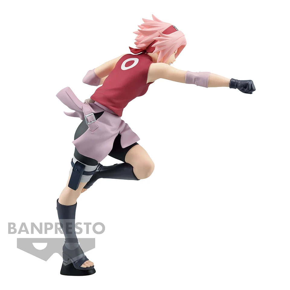 Original Genuine Bandai Banpresto VIBRATION STARS 16cm Haruno Sakura Action Figures PVC Toys For Children