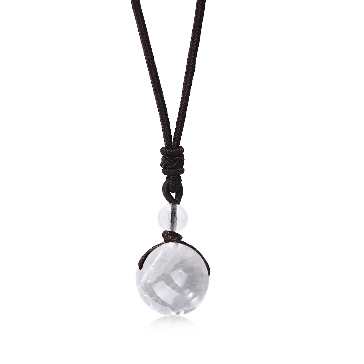 Healing Crystals Necklace Natural Tiger Eye Amethyst Lucky Blessing Protection Chakra Beads Stone Pendant for Women Men