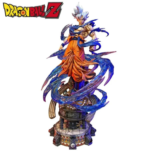 Yunqi Create Studio Pvc Gk Dragon Ball Z Son Goku Ultra Instinct Statue 50cm Dbz Anime Model Action Figure Collection Toys Gifts