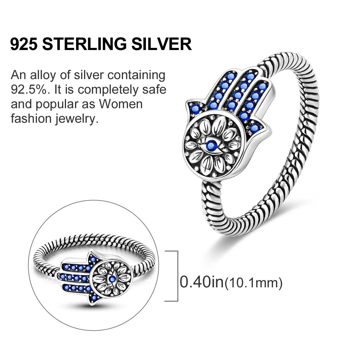 925 Sterling Silver Infinite Love Ring Original Luxury Design Zircon Finger Rings For Women High Quality Wedding Jewelry Gift