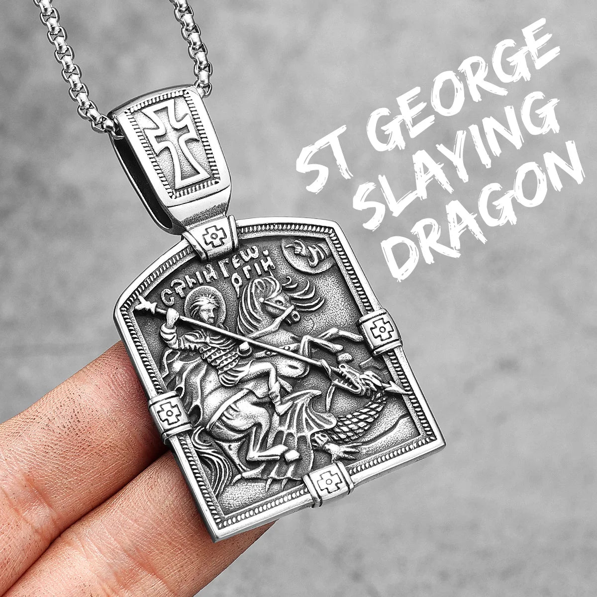 Arch Angel St.Michael Stainless Steel Men Necklaces Pendant Chain Amulet Vintage New In For Women Fashion Jewelry Gift Wholesale