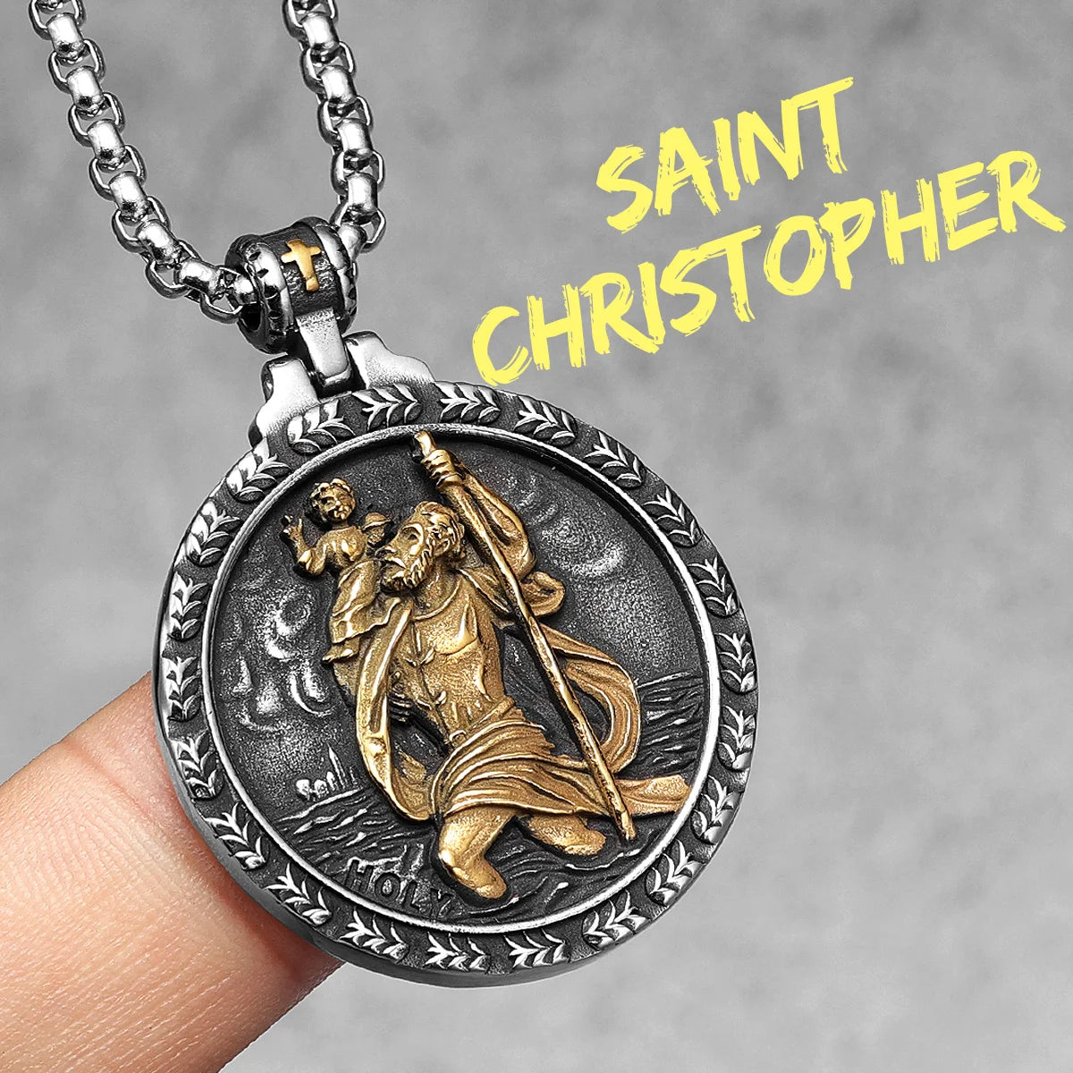 Angel Jesus Virgin Mary Stainless Steel Men Necklaces Pendant Chain Amulet Cool New In For Women Fashion Jewelry Gifts Wholesale