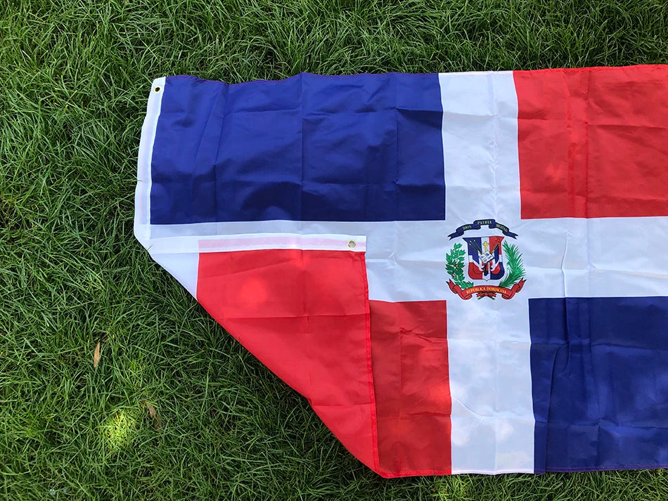 SKY FLAG Free Shipping 90X150CM Hanging Polyester Dominican Republic National Banner Outdoor Indoor Big Flag for Decoration