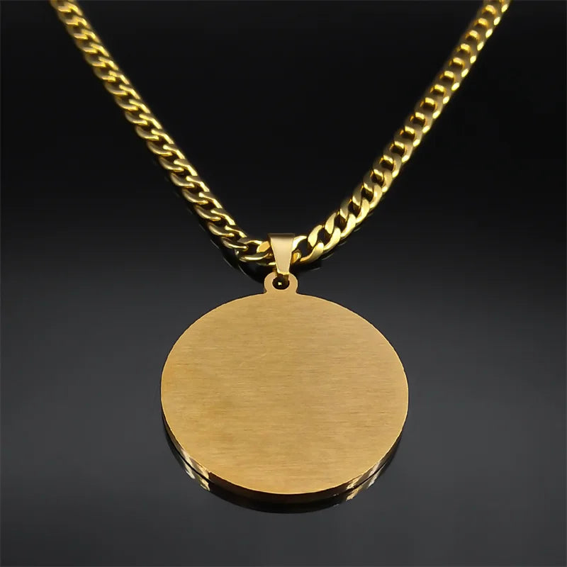 Eye of Providence Illuminati Pyramid Hip Hop Crystal Big Necklace Men's Chain Stainless Steel Gold Color Accessories man NZZZ488