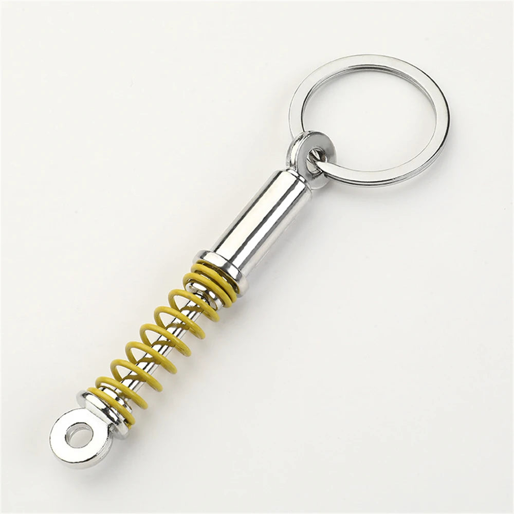 Creative Gear Head Keychain Speed Gearbox Keyring for Car Key Turbo Hub Brake Disc Pendant Shock Absorber Keys Holder Chain Ring I