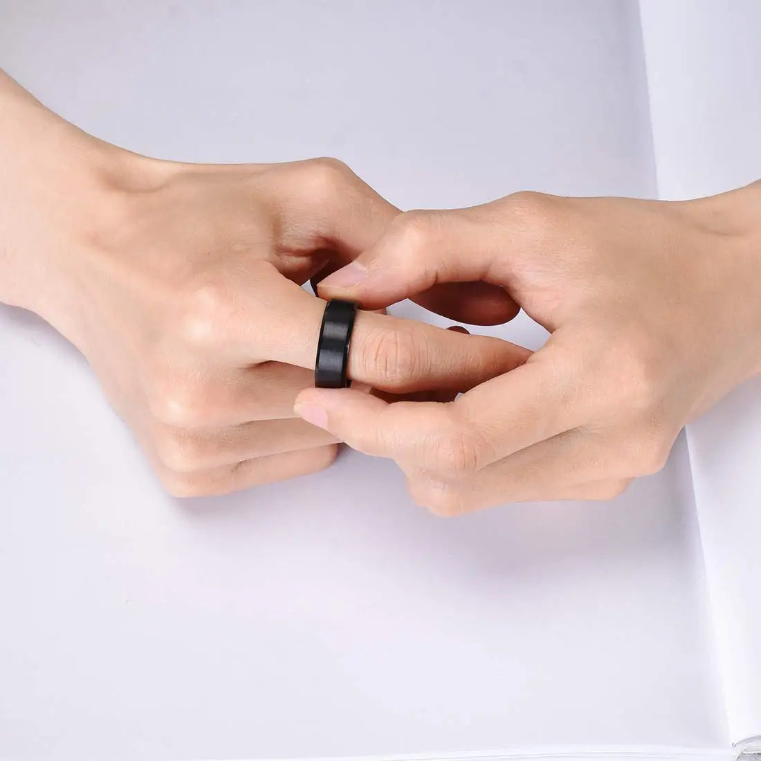 7 Colors 8mm Men Rings Titanium Stainless Steel Rings For Men Women Matte Brushed Wedding Engagement Ring Couple Jewelry Gift