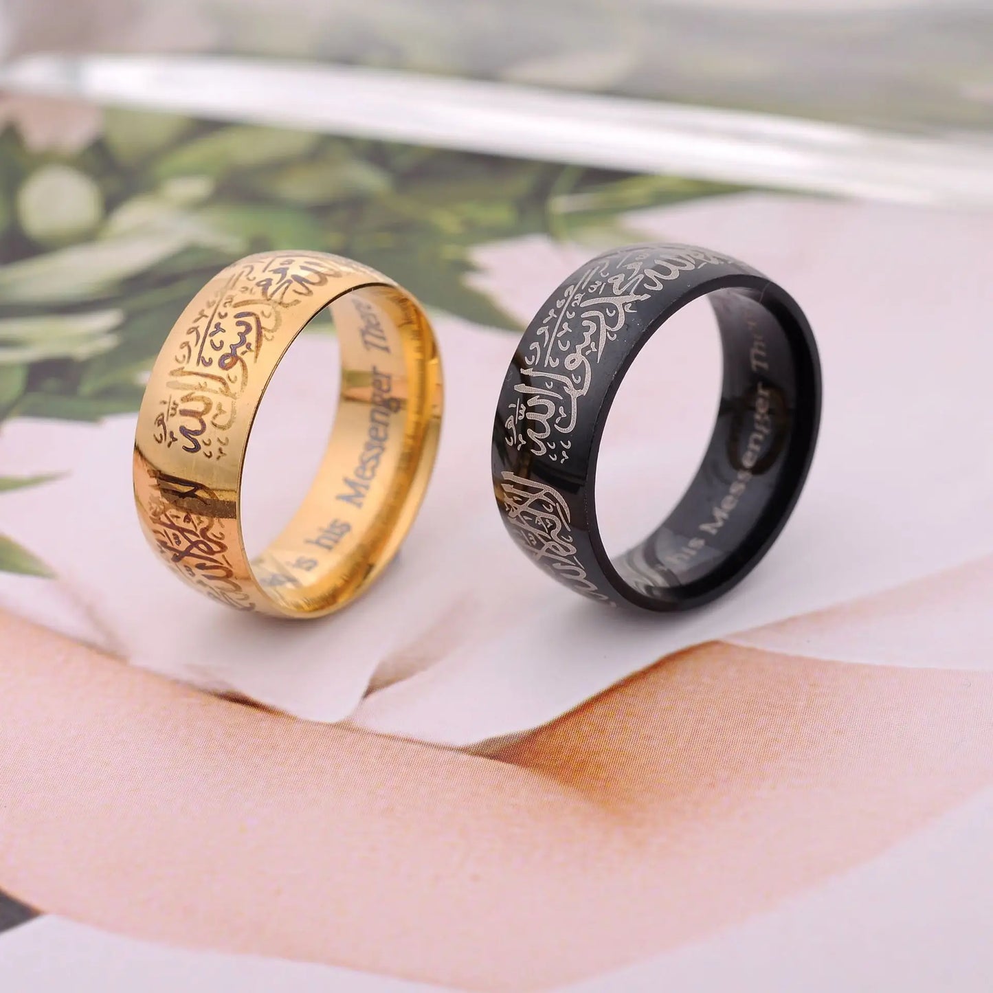 2025 Hot Selling Retro Titanium Steel 6mm/8mm Laser Engraving Ring For Women Men Jewelry Valentine Gifts Size 6-13