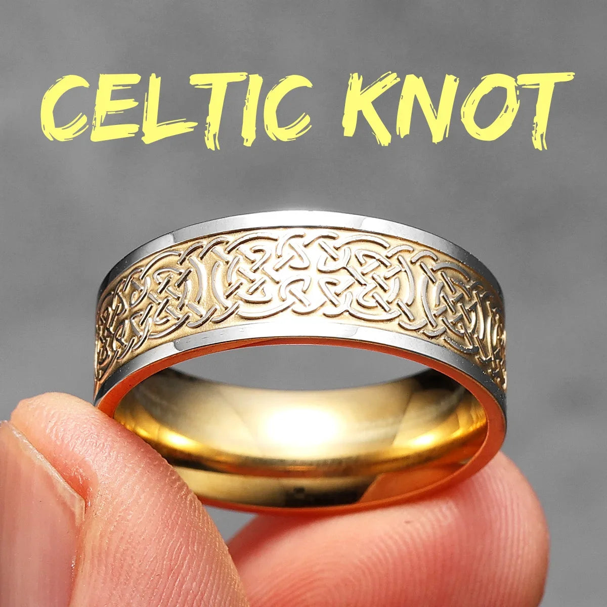 Viking Celtic Knot Men Rings Stainless Steel Vintage New In Punk Cool Stuff Women Jewelry Fashion Accessories Gift Wholesale
