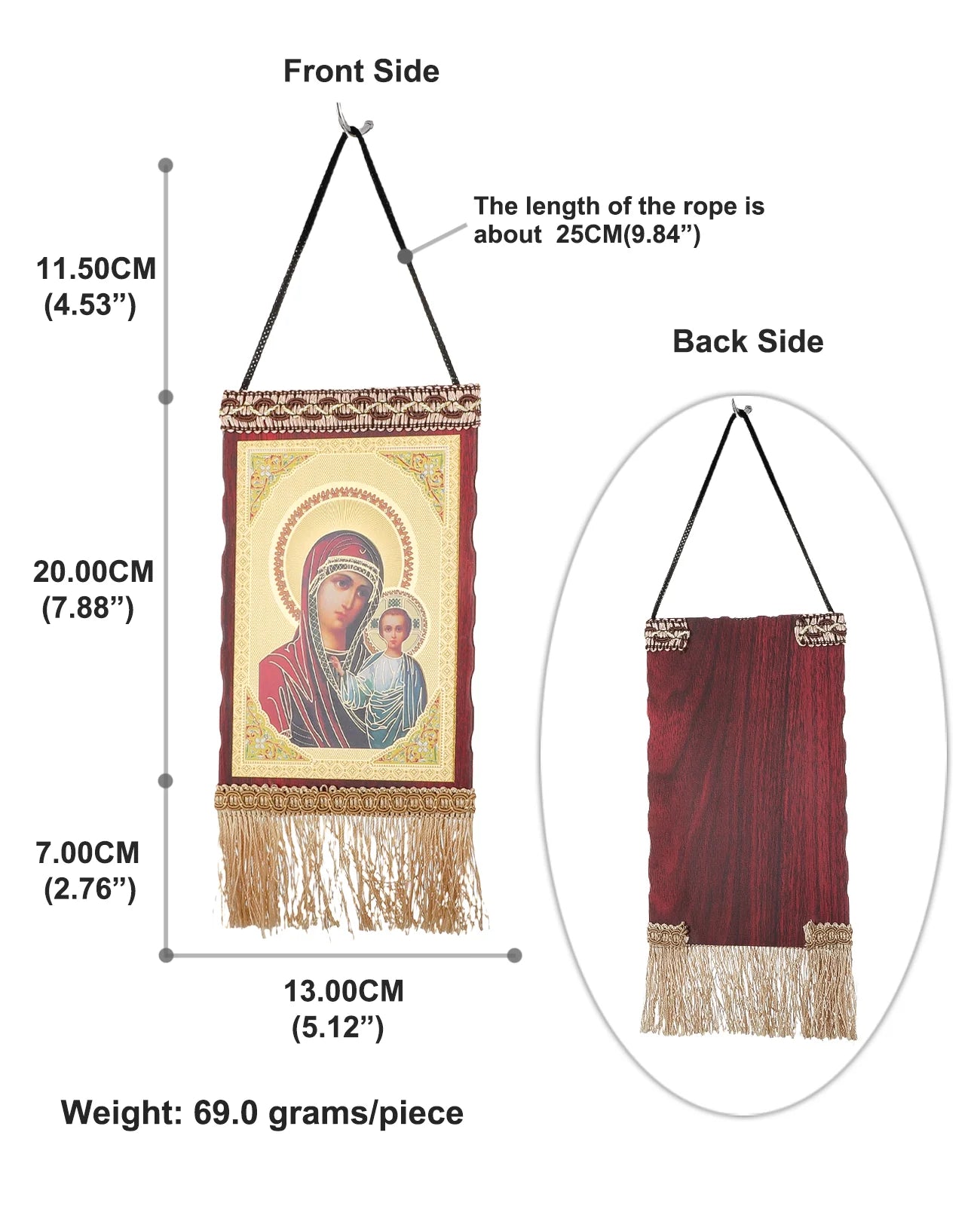 Jesus Christ The Teacher Tassel Hanging Home Wall Decoration Christian Holy Family Virgin Mary Icon Church Ornament Accessories