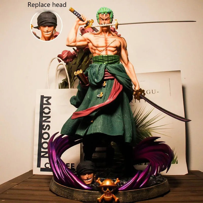 Anime One Piece 21CM Roronoa Dream Zoro Figure Collectible Figurine Model Cartoon Collection Toy Children Kids Boy Birthday Gift