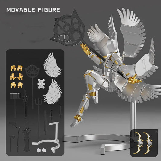 Magnetic Multi Jointed Movable Robot 3D Printed Toy 13 Action Figure Full Body Movable Mecha Assemble Toys Gifts For Children